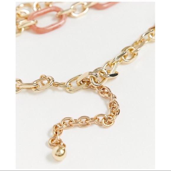 ASOS | ENAMEL GOLD CHAIN BELT 90s Y2K - Picture 4 of 4